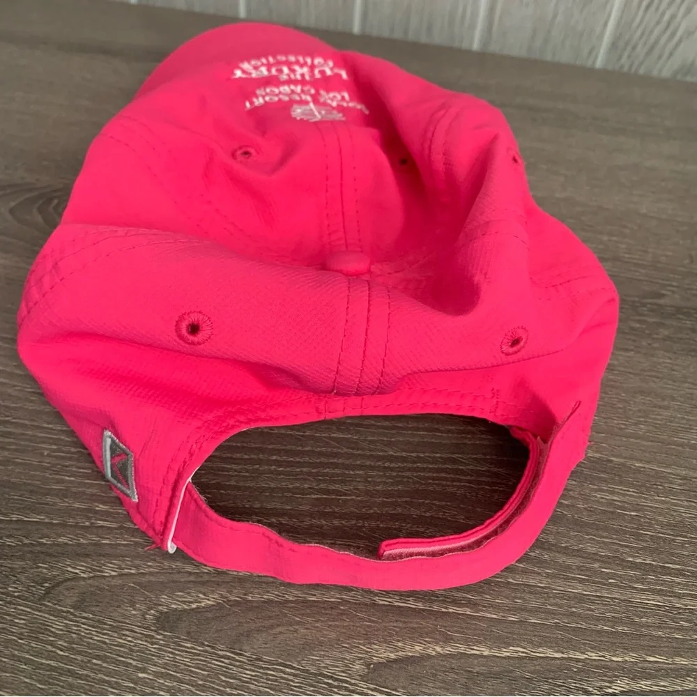 Solaz Resort Los Cabos Mexico Cabo Hot Pink White Women’s Fit Hat Golf Kate Lord